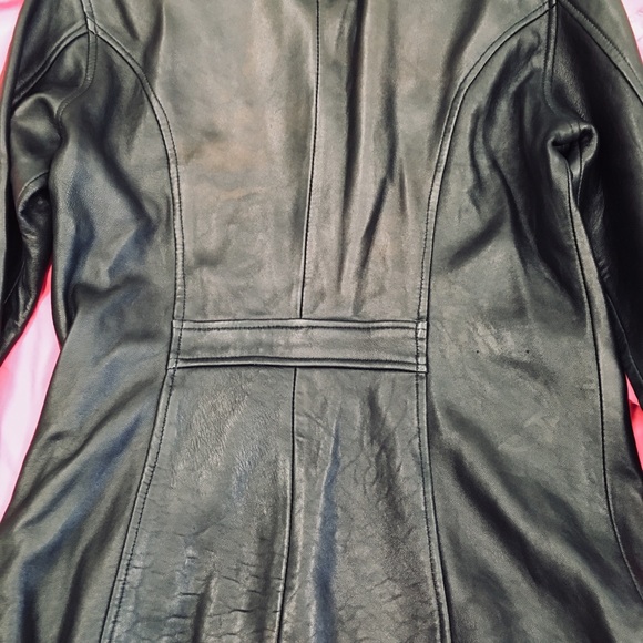 Cute Black Leather Jacket - Picture 2 of 7